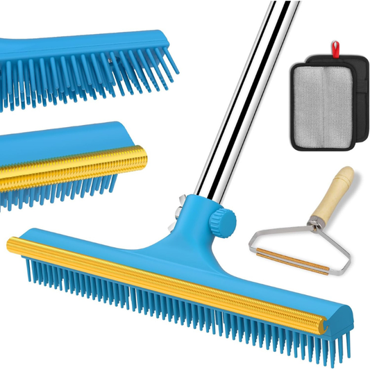 🐾 3-in-1 Pet Hair Remover Broom